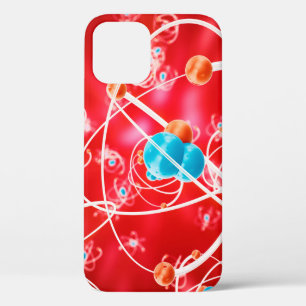 Abstrakter Atomhintergrund, Chemie-Modell eines Mo Case-Mate iPhone Hülle