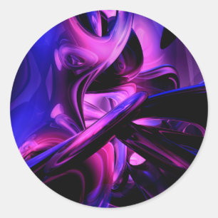 Abstrakter Aufkleber für fluoreszierende Leidensch