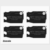 Abstrakter Aufkleber für Schwarzweiß-Business-Verp (Blatt)