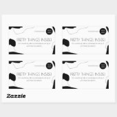 Abstrakter Aufkleber für Schwarzweiß-Business-Verp (Blatt)