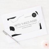 Abstrakter Aufkleber für Schwarzweiß-Business-Verp (Umschlag)