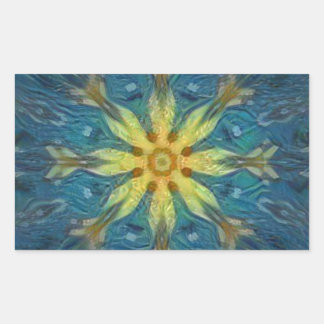 Abstrakter Aufkleber unter Wasser