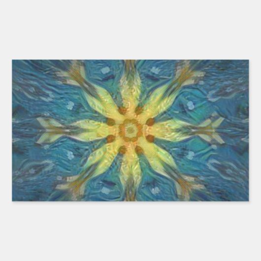 Abstrakter Aufkleber unter Wasser (Vorderseite)