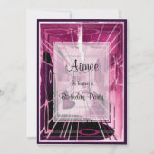 Abstrakter Aufzug Einladung (Vorderseite)