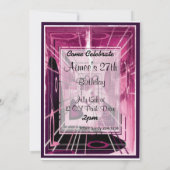 Abstrakter Aufzug Einladung (Rückseite)