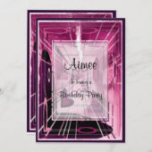 Abstrakter Aufzug Einladung (Vorne/Hinten)