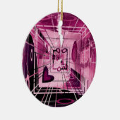 Abstrakter Aufzug Keramikornament (Rechts)