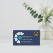 Abstrakter Augenwulst - Privatdetektiv Visitenkarte (Stehend Vorderseite)