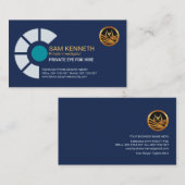 Abstrakter Augenwulst - Privatdetektiv Visitenkarte (Vorne/Hinten)