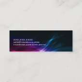 Abstrakter Aurora-Fotograf-Minigeschäfts-Karte Mini Visitenkarte (Rückseite)