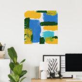 Abstrakter Ausdruck #3 von Michael Moffa Poster (Heimbüro)