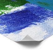 Abstrakter Ausdruck #4 von Michael Moffa Poster (Ecke)