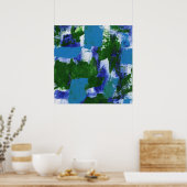 Abstrakter Ausdruck #4 von Michael Moffa Poster (Küche)