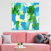 Abstrakter Ausdruck #5 von Michael Moffa Leinwanddruck (Insitu (Wohnzimmer))