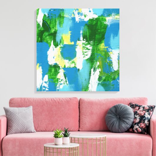 Abstrakter Ausdruck #5 von Michael Moffa Leinwanddruck (Insitu (Wohnzimmer))