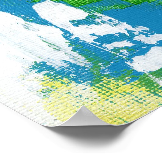 Abstrakter Ausdruck #5 von Michael Moffa Poster (Ecke)