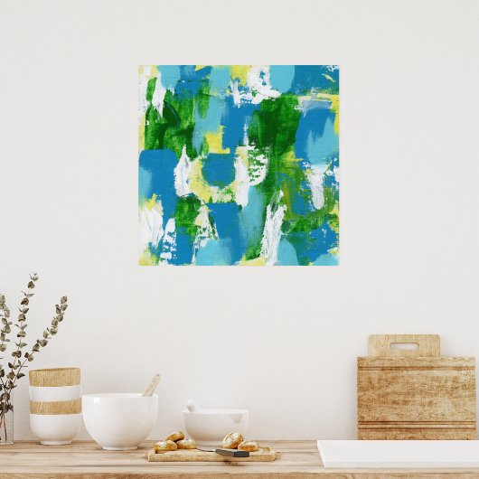 Abstrakter Ausdruck #5 von Michael Moffa Poster (Küche)