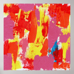 Abstrakter Ausdruck #7 von Michael Moffa Poster