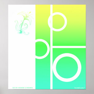 Abstrakter Ausdruck der Lilie Poster