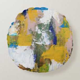 Abstrakter Ausdruck Nr. 11 von Michael Moffa Rundes Kissen