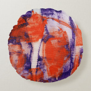 Abstrakter Ausdruck Nr. 11 von Michael Moffa Rundes Kissen