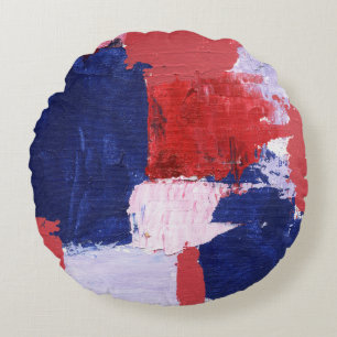 Abstrakter Ausdruck Nr. 2 von Michael Moffa Rundes Kissen