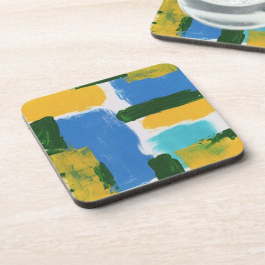 Abstrakter Ausdruck Nr. 3 von Michael Moffa Getränkeuntersetzer (Linke Seite)