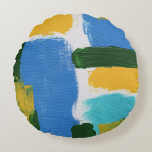 Abstrakter Ausdruck Nr. 3 von Michael Moffa Rundes Kissen