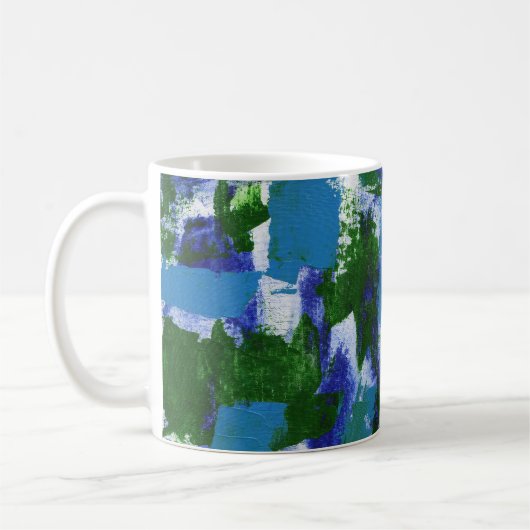 Abstrakter Ausdruck Nr. 4 von Michael Moffa Kaffeetasse (Links)