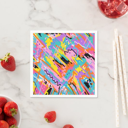 Abstrakter Ausdruck Serviette (Beispiel)