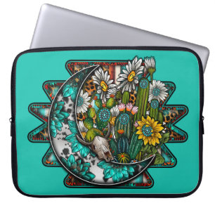Abstrakter Aztekenmond Laptopschutzhülle