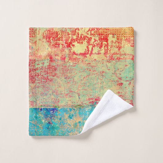 Abstrakter Badhandtuch Set (Waschlappen)