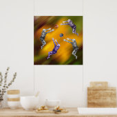 Abstrakter Ball-Kampf-Poster Poster (Küche)