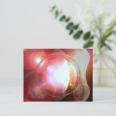 Abstrakter Ball Postkarte (Stehend Vorderseite)