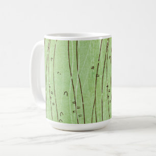 Abstrakter Bambusbaum im Vintage-Stil Tasse