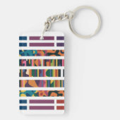 Abstrakter Bar Art Schlüsselanhänger (Rückseite)