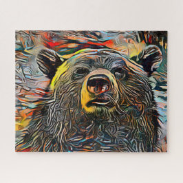 Abstrakter Bär | Herausforderung hart Puzzle