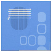 Abstrakter Barkcloth Blue Stoff (Nahaufnahme)