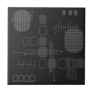 Abstrakter Barkcloth Fliese