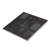 Abstrakter Barkcloth Fliese (Seite)