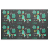 Abstrakter Barkcloth Stoff (Fat Quarter (45,7 x 55,9 cm))