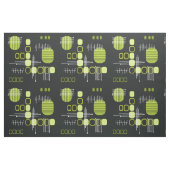 Abstrakter Barkcloth Stoff (Fat Quarter (45,7 x 55,9 cm))