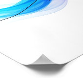 Abstrakter Barkeeper 1 Line Art Kontinuierlich Poster (Ecke)