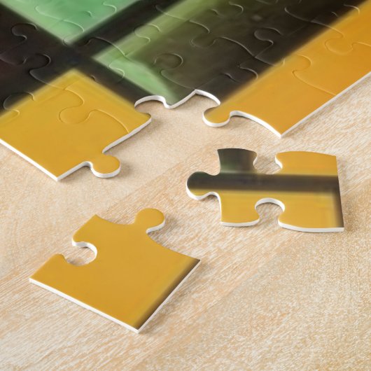 Abstrakter Barkeeper Kubist Jigsaw Puzzle (Seite)