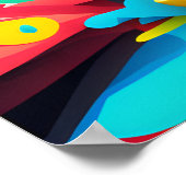 Abstrakter Basketballschuh Poster (Ecke)