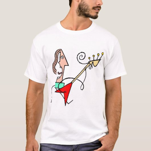 Abstrakter Baß T-Shirt (Vorderseite)
