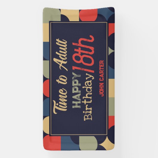 Abstrakter Bauhausstil Banner (Vertikal)