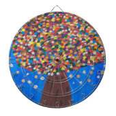 Abstrakter Baum Dartscheibe (vorne)