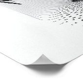 Abstrakter Baum der optischen Illusion von B&W Poster (Ecke)