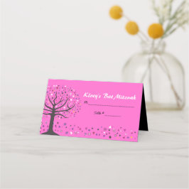 ABSTRAKTER BAUM DES LEBENS BAT Mitzvah Sitzplatz B Platzkarte